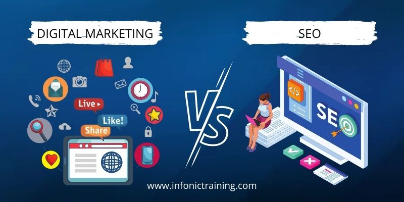 What Are The Difference Between Digital Marketing And SEO