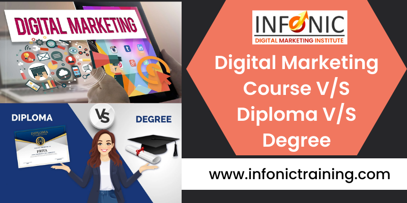 Digital Marketing Course v/s Diploma v/s Degree