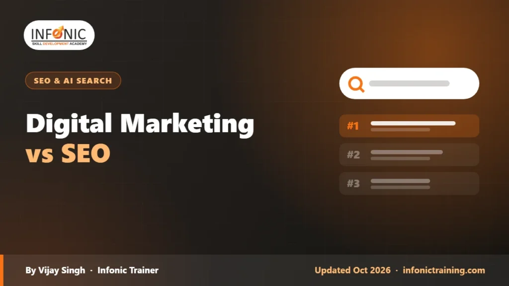 Digital Marketing vs SEO: What’s the Difference and Which to Learn?