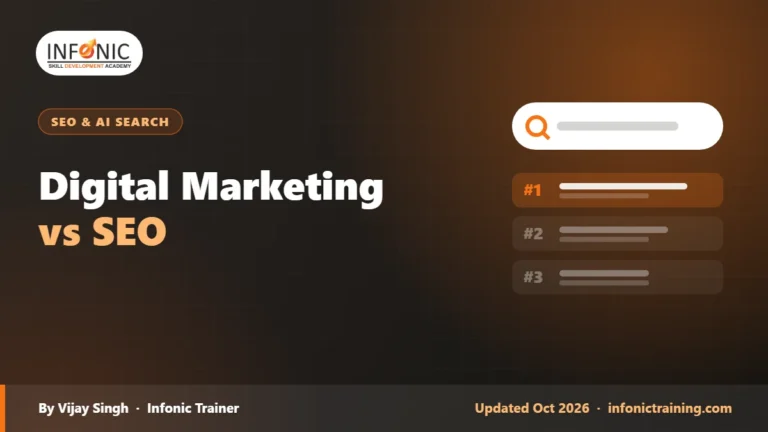 Digital Marketing vs SEO: What’s the Difference and Which to Learn?