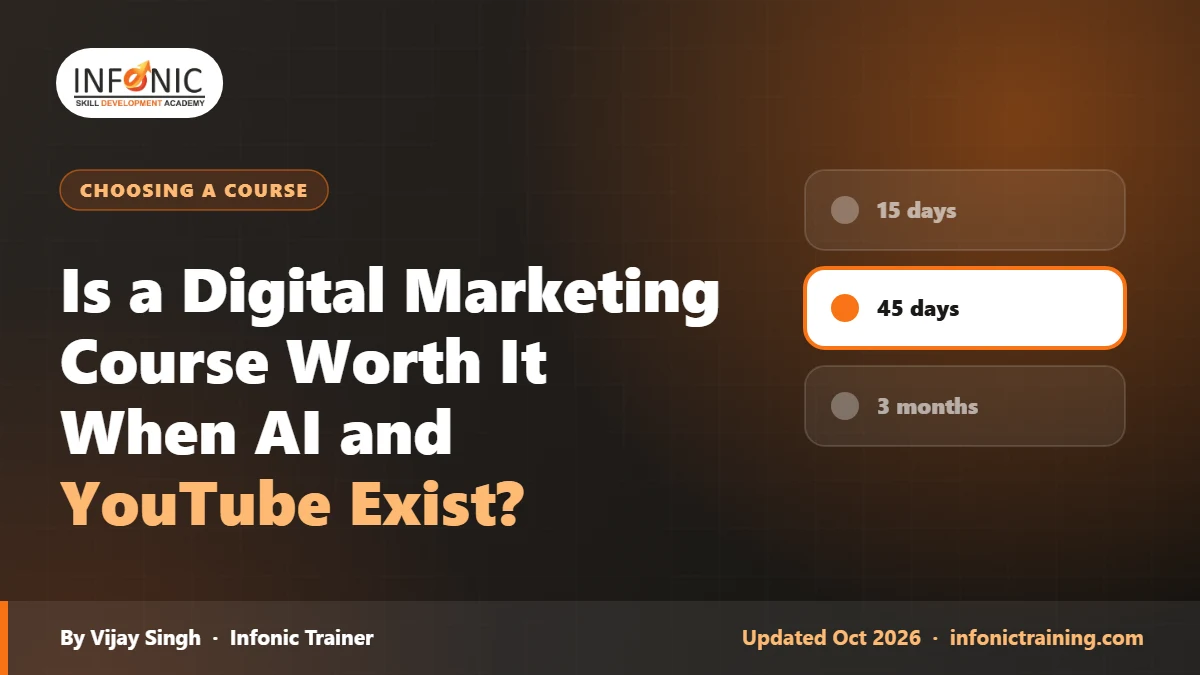 Is a Digital Marketing Course Worth It When AI and YouTube Exist?