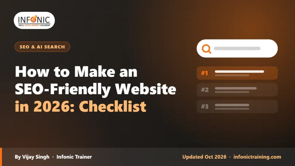 How to Make an SEO-Friendly Website in 2026: Checklist