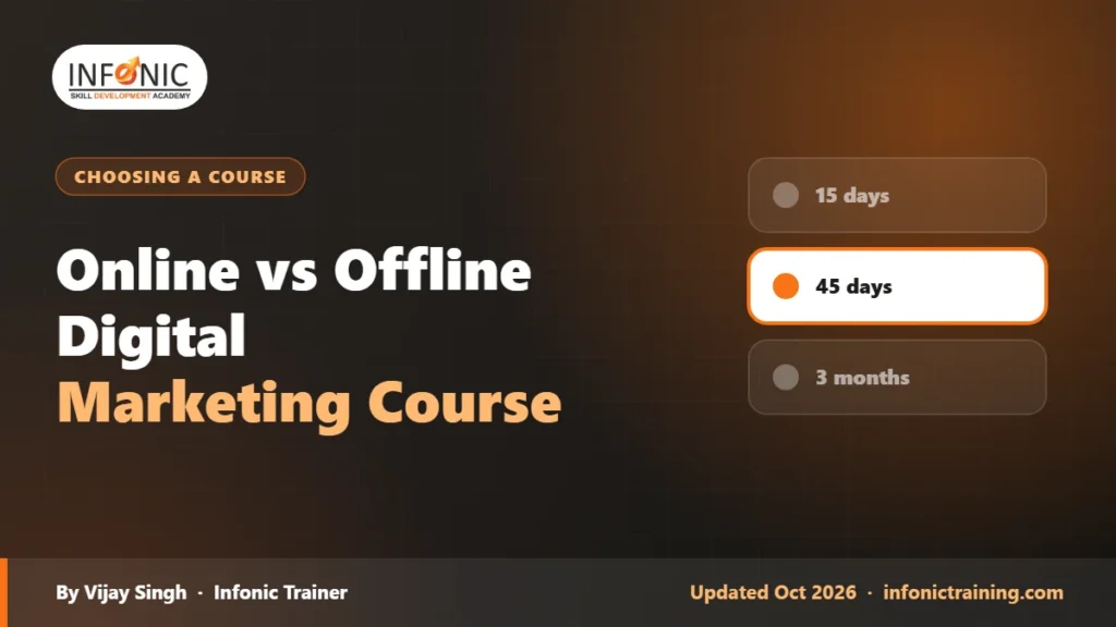 Online vs Offline Digital Marketing Course: Which Should You Pick?
