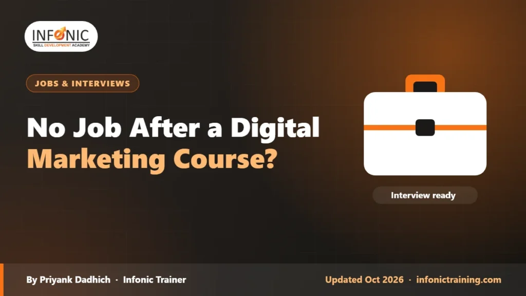 No Job After a Digital Marketing Course? 9 Real Reasons and Fixes