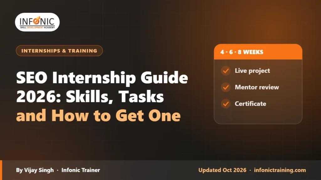 SEO Internship Guide 2026: Skills, Tasks and How to Get One