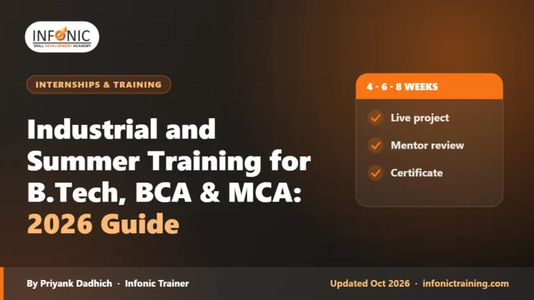 Industrial and Summer Training for B.Tech, BCA & MCA: 2026 Guide